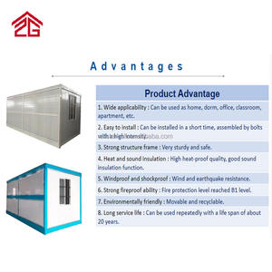 Casa Contenedor Plegable Portátil de Bajo Costo en Oferta, Estructura de Acero Galvanizado, Panel Sándwich EPS, Casa Móvil en <span class=keywords><strong>Venta</strong></span> - Product Image 5