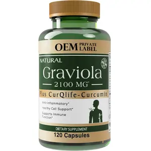 Extracto de hojas de Graviola de alta calidad, cápsulas de Guanábana Graviola, píldoras, extracto de fruta de Graviola, soporte en polvo, antioxidante inmune