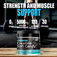 OEM Supplément pré-entraînement Boost Muscle Growth 5000mg Créatine Gummies Max Stregth Créatine Monohydrate Gummy pour hommes