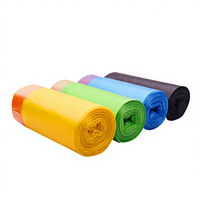 Sacs poubelles Kangle grand format 30 gallons avec cordon de serrage, épais, durables, en HDPE, jetables, 20 pièces, sacs poubelles résistants