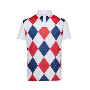 เสื้อโปโลมีกระดุมสำหรับผู้ชายเสื้อถักโพลีเอสเตอร์สีล้วนแบบแห้งเร็วโลโก้งาน OEM ตามสั่ง - Product Image 4