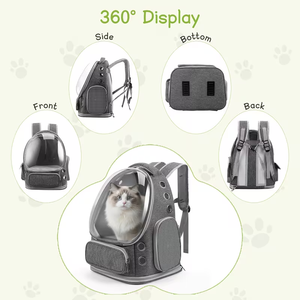 Mochila Moderna con Ventana Transparente para Mascotas Pequeñas, Ideal para Viajes en Avión y Aventuras al Aire Libre - Product Image 5