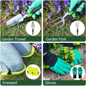 Juego de 12 Herramientas de Jardinería de Aluminio Duradero, Kit de Herramientas Manuales de Jardín Resistentes con Bolsa de Almacenamiento - Product Image 3