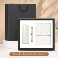 Coffret Cadeau d'Entreprise 3-en-1 : Gobelet Isotherme, Carnet Étoilé et Stylo – Idéal pour Souvenir d'Entreprise, Cadeau pour Employés et Clients