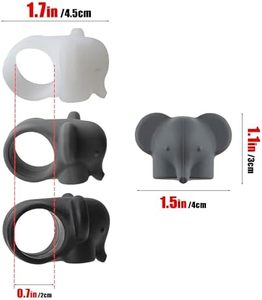 Premium Silikon Elefant Türgriff schutz-Weiche Antik ollisions abdeckung Langlebig Wasch bar - Product Image 3