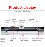 Impresora de Inyección de Tinta Híbrida UV Locor de 3.2m y 5.5m con Cabezal Ricoh G6 para Películas Flexibles, Impresora Híbrida Konica 1024 Rioch G6 de 6.2m