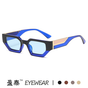 Eyewear <b>Square</b> <b>Sunglasses</b> Green Frame UV400 Protection Unisex Fashionable Street Style - Product Image 3