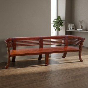 Banc en teck massif moderne et durable pour l'intérieur/l'extérieur, meubles de patio, utilisation en appartement - Product Image 3