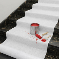 Rouleau de feutre adhésif blanc industriel antidérapant pour la protection des sols, feutre de peintre pour utilisation sur les surfaces de construction