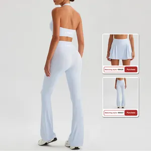 Vêtements de yoga ajustés de haute qualité personnalisés, vêtements de fitness à séchage rapide, vêtements de sport pour femmes, ensemble de vêtements de sport et de yoga pour la salle de sport - Product Image 2