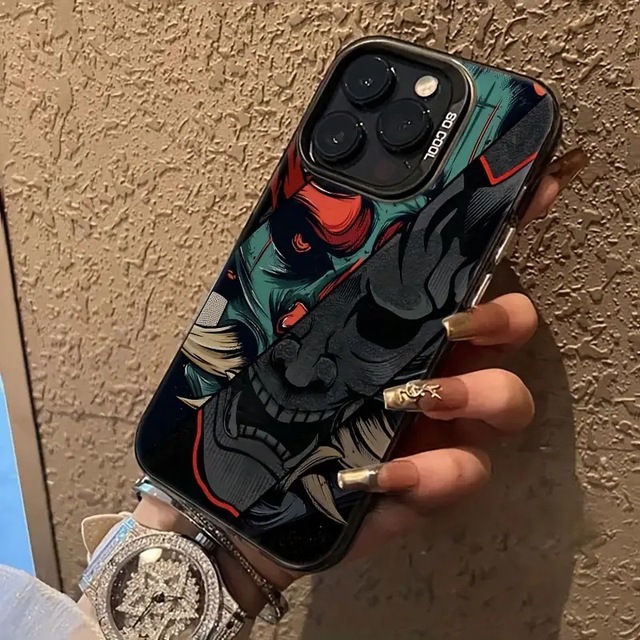 2023 Popular Devil Mask Painted TPU+PC Mobile Phone Cases for Phone 13 12 11pro Max Xr Xs Max