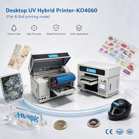 Printer UV Flatbed & Roll Inkjet A3 4060 Terjangkau untuk Toko Percetakan Kartu PVC, Bola Golf, dan Pena, Printer UV untuk Usaha Kecil