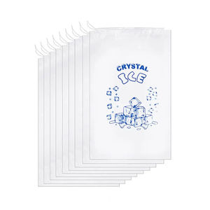 Lot de 100 sacs à glaçons transparents imprimés avec cordon de serrage, grande capacité, multi-usages, pour la maison - Product Image 3
