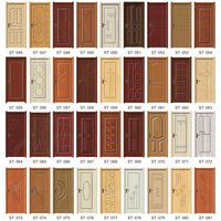 Échantillon Gratuit : Panneau de Revêtement de Porte Décoratif en PVC Tendance 2026, Grain de Bois, MDF, HDF, pour Fabricants de Revêtements de Porte Pré-Apprêtés