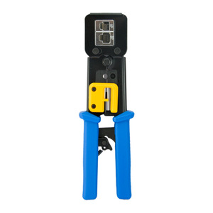 Industrial <b>Wire</b> Crimper 6P 8P RJ45 Front Entry Steel <b>Crimping</b> <b>Tool</b> Soft Grip Handle - Product Image 3