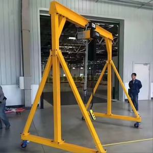 Grúa pórtico móvil sin rieles de 4 ruedas, mini, portátil, de 5 toneladas de capacidad de carga, con motor, rodamientos y componentes PLC - Product Image 6