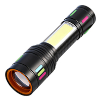 Lampe torche laser portable haute intensité en alliage d'aluminium, étanche, rechargeable par USB, avec une portée de plus de 400 mètres et une longue durée de vie de la batterie