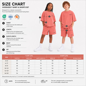 Set Estivo 2 Pezzi per Bambini: T-shirt Oversize a Maniche Corte e <span class=keywords><strong>Pantaloncini</strong></span> in 100% Cotone con Logo Personalizzato - Product Image 5