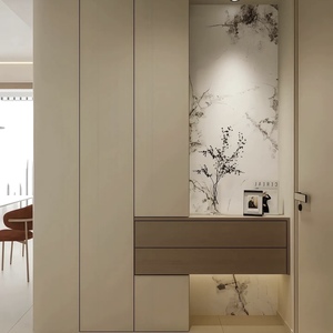 Buffet en bois massif de style italien moderne, meuble de salon de luxe léger avec rangement pour salle <span class=keywords><strong>d</strong></span>'attente, table <span class=keywords><strong>d</strong></span>'entrée en gros - Product Image 5