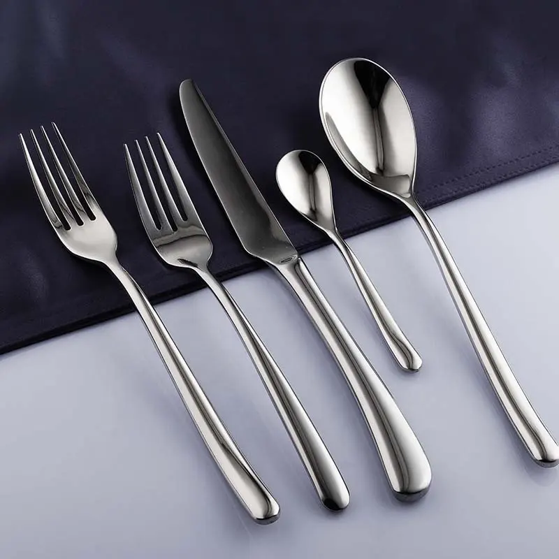 Conjunto de talheres de aço inoxidável, 5-peças de silverware para casamento hotel restaurante