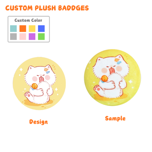 Plüsch-Herstellung Anpassbare Figuren-Plüsch Kleine Pin-Plüschtiere Weiches Spielzeug-Hersteller Plüsch-Pin-Abzeichen - Product Image 1