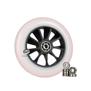 Ruedas <span class=keywords><strong>de</strong></span> Patines en Línea Profesionales <span class=keywords><strong>de</strong></span> Alta Calidad, 125MM, Negras, Magia Negra, SHR, Duraderas, para <span class=keywords><strong>Patinaje</strong></span> <span class=keywords><strong>de</strong></span> Velocidad - Product Image 5