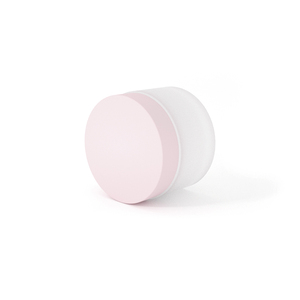 Jars Petg Pet 2oz Jar Luxury Sweet Plastic Cosmetic Frosted Cream Jars Packaging Cosmetics PETG With Matte Pink Cap Lip Scrub Container With Lid