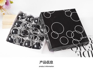 Diamètre créatif 0.98 pouces Billard Souvenirs Noir 8 Boule Porte-clés Porte-clés Pool Player Cadeau pendants Accessoires - Product Image 6
