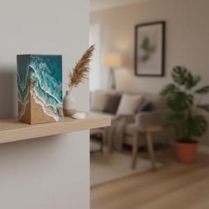 Urna de Madera con Resina Epoxi, Diseño Moderno para Decoración del Hogar, Precio Directo de Fábrica - Product Image 6