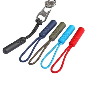 Venta directa de fábrica Zip Pull <span class=keywords><strong>String</strong></span> Puller Cord Accesorios de ropa Tirador de cremallera de goma para sudaderas con capucha/abrigo - Product Image 1