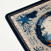 Blue Ocean Luxuriöse Umweltfreundliche Langlebige Wasserdichte Faltbare Moderne Mahjong-Matte mit Poker-Funktionen für Partys und Clubs, Anpassbar