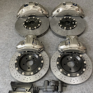 Nuovo Kit Freni in Carbonio-Ceramica 2025, 10 Pistoncini Anteriori, 4 Pistoncini Posteriori, Dischi Elettromeccanici da Corsa per Auto Sportive/Lamborghini/Audi R8/BMW - Product Image 1