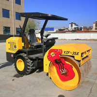 Compacteur vibrant à tambour unique 3,5T YZF-35X avec moteur et pompe haute performance pour la construction routière et de fondations