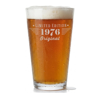 Verre à bière personnalisé de 16 oz, gravé au sable, résistant au lave-vaisselle, vente en gros