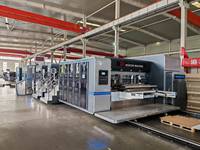 Nouvelle ligne de production entièrement automatique à économie d'énergie pour l'impression, le rainurage, la découpe et le collage de carton ondulé (900x2200mm)