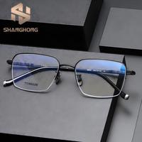 Gafas de Titanio 80905, Lentes Transparentes, Montura Media, Uso Diario para Hombre y Mujer