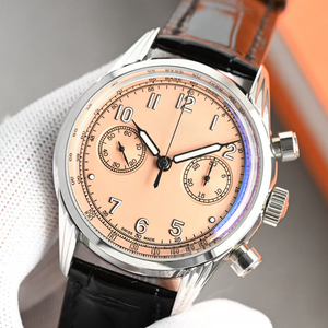 นาฬิกาดำน้ำผู้ชายคุณภาพสูงระดับไฮเอนด์ สายหนังจระเข้ สแตนเลสสตีล ระบบอัตโนมัติ กลไกจักรกล กระจกแซฟไฟร์ สำหรับนักธุรกิจ - Product Image 4