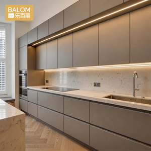 BALOM Custom Modern Design <strong>Kitchen</strong> Cabinets Plywood Wooden Modular Complete <strong>Kitchen</strong> Cabinets Ready to Assemeble for Apartment - Product Image 1