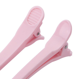 Pinzas de plástico para el cabello de 12 cm, pinzas multifuncionales de colores para uso diario, color rosa, blanco, verde, color sólido - Product Image 3