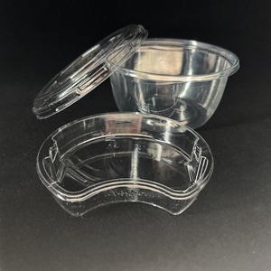 12oz Round Plastic Packaging Box with Lid for Candy Food Flower Squeezable Custom Bottles Reecyclable small boXes customer