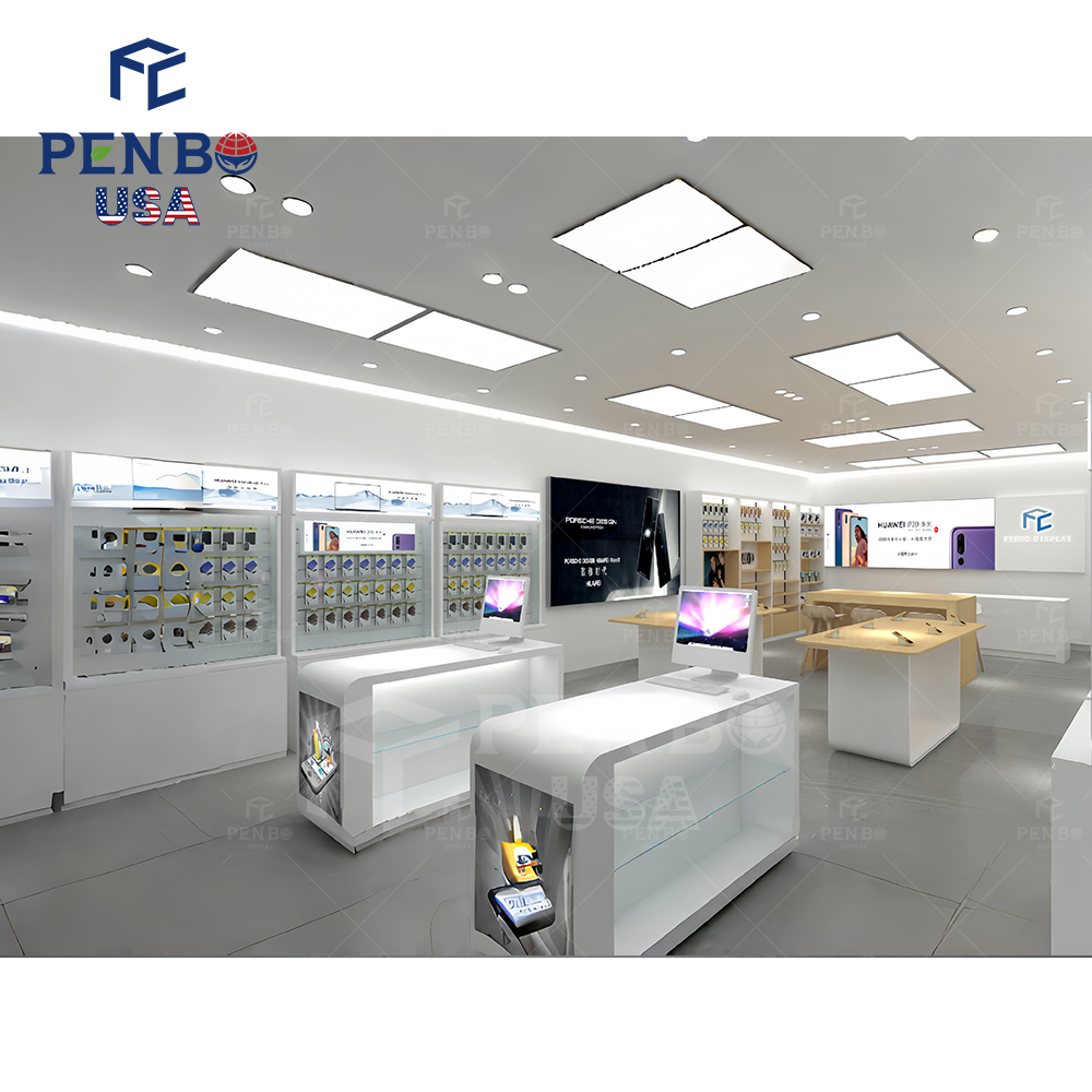 Best Selling 3D Rendering Mobile Phone Shop Interior Design Shop