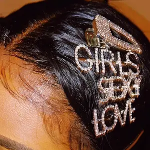 Heiße Mädchen neueste Haarnadeln für Frauen Glitzer Phantasie bling Haars pange benutzer definierte Haarschmuck besten Preis