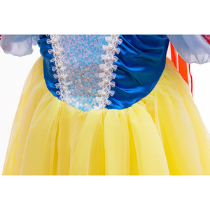 Nuovo <span class=keywords><strong>Costume</strong></span> <span class=keywords><strong>da</strong></span> principessa bianco come la neve per bambini e ragazze veste <span class=keywords><strong>da</strong></span> sera per festa di compleanno Cosplay di Halloween abito bianco neve - Product Image 4