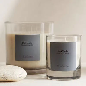 Bougies en pot de verre de soja à 3 mèches personnalisées de marque privée <span class=keywords><strong>Bougie</strong></span> en cristal de luxe pour l'aromathérapie et la guérison spirituelle pour la Saint-Valentin - Product Image 3