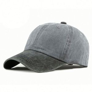 Gorra de Béisbol de Algodón Lavado de Dos Tonos, Teñida con Pigmentos, Sin Estructura, de Perfil Bajo, a la Moda, con Logotipo Personalizado, Regalo Promocional, Productos Destacados - Product Image 3
