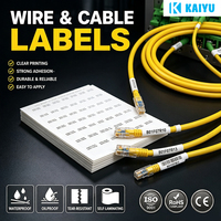 Label Kabel Keamanan Anti Rusak KAIYU Stiker Perekat Sendiri Pabrik Berpengalaman 15 Tahun untuk Manajemen Kabel Rak Server Pusat Data