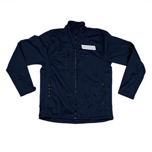 Chaqueta Softshell para Hombre, Tejida, con Cierre, Resistente al Viento e Impermeable, para Todas las Estaciones, Ropa de Senderismo para Exteriores con Bolsillos - Product Image 1