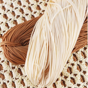 4mm yaz için güneş şapkası iplik tığ işi Polyester Hollow DIY kask makrome buz keten ipek el örgü ışık vücut iplik - Product Image 6