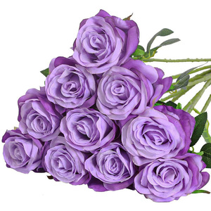 Rosa Artificial Realista de Tallo Único para Decoración del Hogar, Bodas, Regalo de San Valentín, Venta al por Mayor en China - Product Image 2