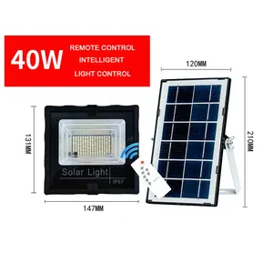 2024 yeni varış 50W 100w 200w bahçe güneş projektör lambası güneş enerjili Led sokak lambası sensör projektör